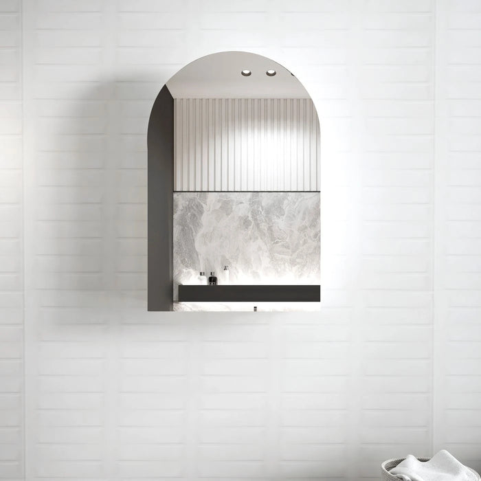 Archie Oak Shaving Cabinet Black Otti Australia
