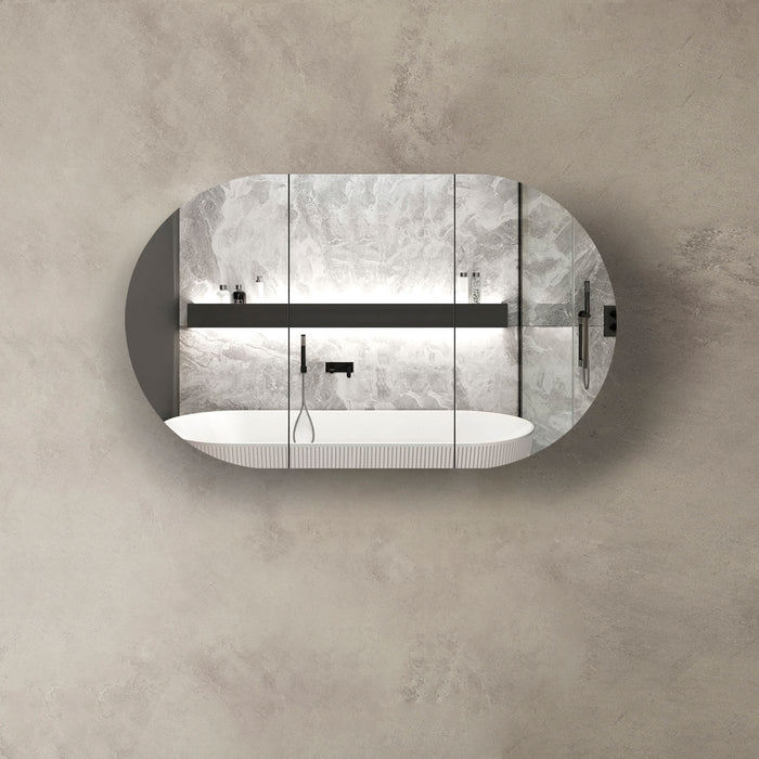 Bondi Shaving Cabinet Black Oak 1200 X 750 Otti Australia
