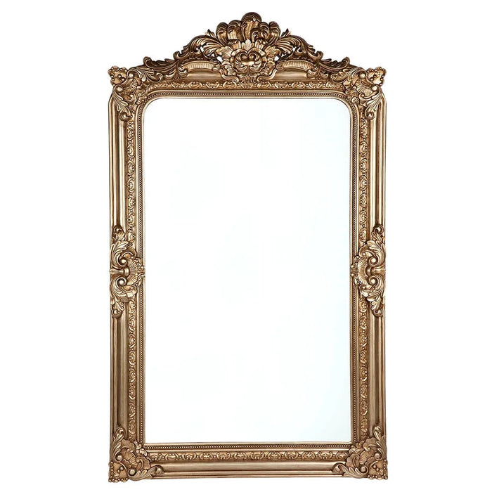 Elizabeth Floor Mirror - Antique Gold Cafe Lighting & Living