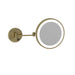 3x Magnification Brushed Brass Mirror with Light thermogroup