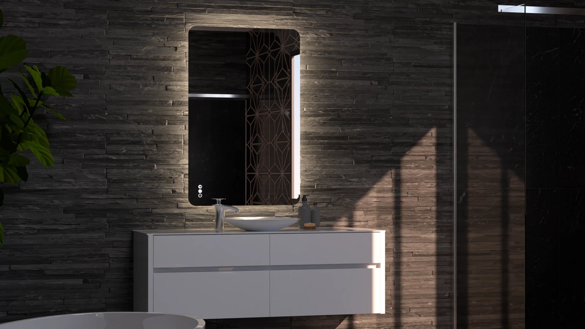 ASTA Frameless Rectangle LED Mirror by Lumixe Mirrors 750mm to 1800mm ...