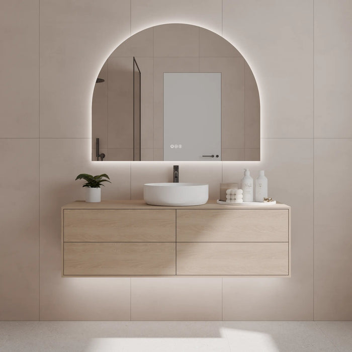 AURA Backlit Arch LED Mirror Lumixe