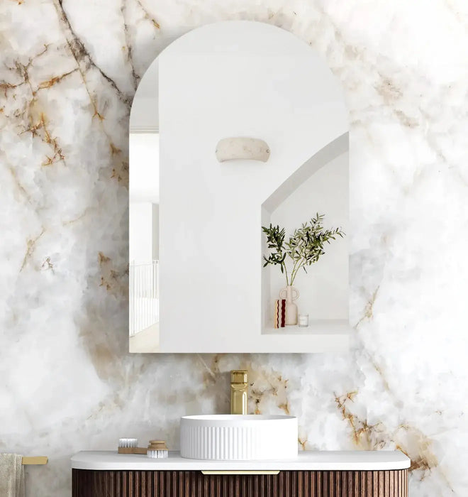 Archie 900mm Sable Walnut Shaving Cabinet