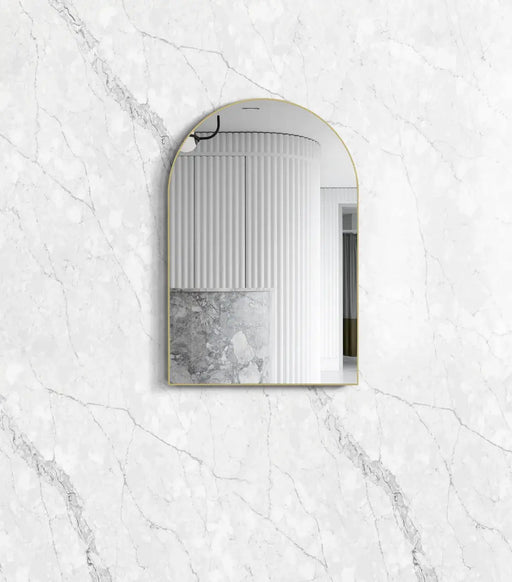 Archie Metal Framed Mirror Gold 900 x 600mm Otti Australia