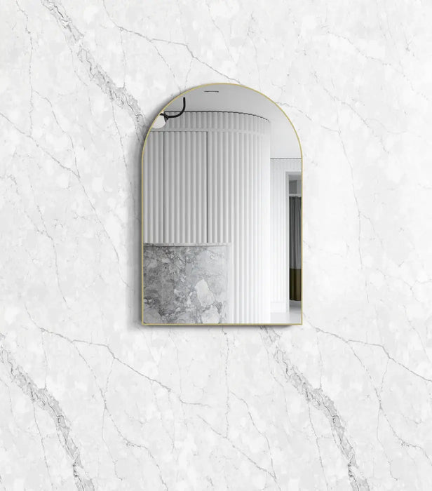 Archie Metal Framed Mirror Gold 900 x 600mm Otti Australia