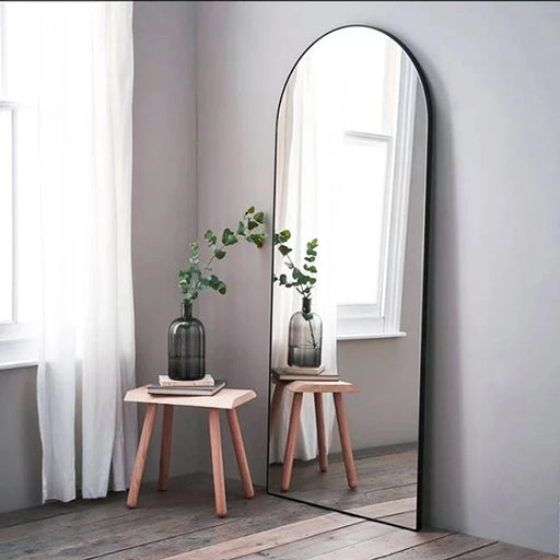 Aria Black Arch Leaner Mirror Masterpiece Mirrors