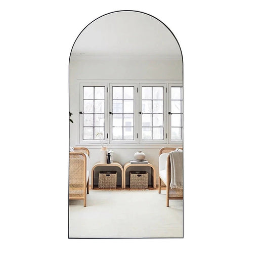 Aria Black Arch Leaner Mirror Masterpiece Mirrors