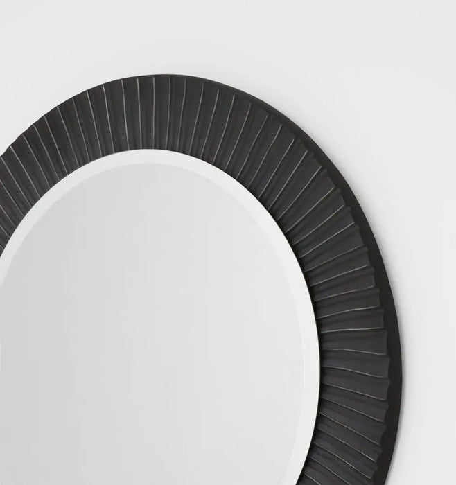 Bevel Hand Painted Black Mirror