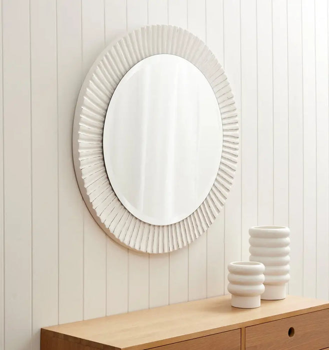 Bevel Hand Painted Black Mirror