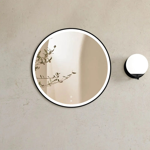 Bondi LED Black Framed Mirror 800mm Otti Australia