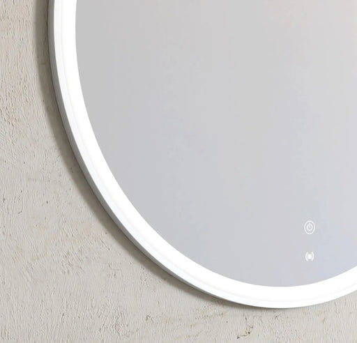 Bondi LED White framed Mirror 800mm Otti Australia