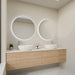 CIRCO Framed Round Illuminated LED Mirror LUMIXE