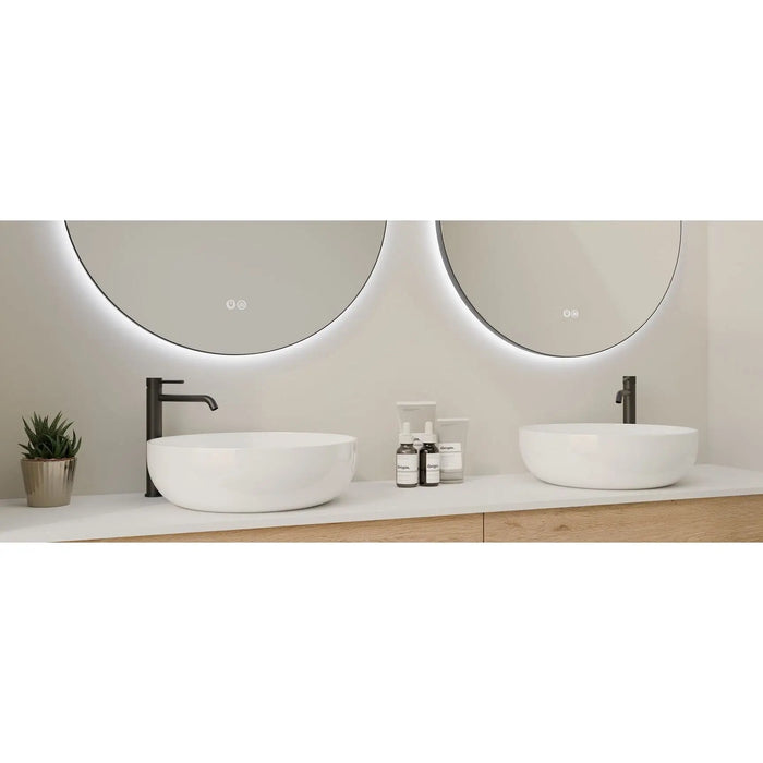 CIRCO Framed Round Illuminated LED Mirror LUMIXE
