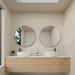 CIRCO Framed Round Illuminated LED Mirror LUMIXE