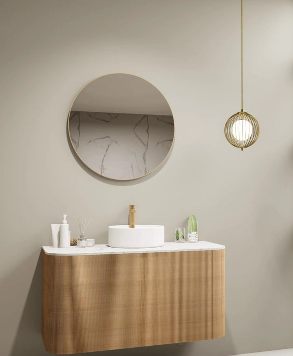 CIRCO Framed Round Mirror LUMIXE