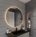 CIRCO Frameless Round Illuminated LED Mirror LUMIXE