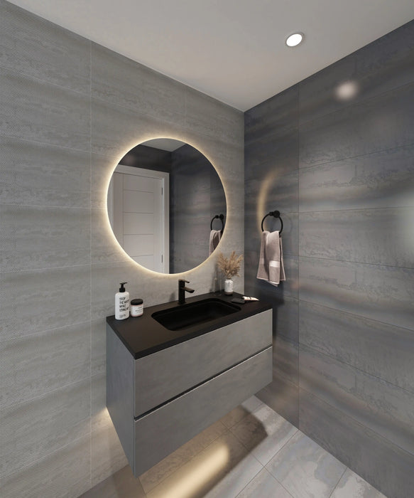 CIRCO Frameless Round Illuminated LED Mirror LUMIXE
