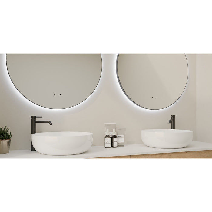 CIRCO Framed Round Illuminated LED Mirror LUMIXE