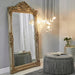 Elizabeth Floor Mirror - Antique Gold Cafe Lighting & Living