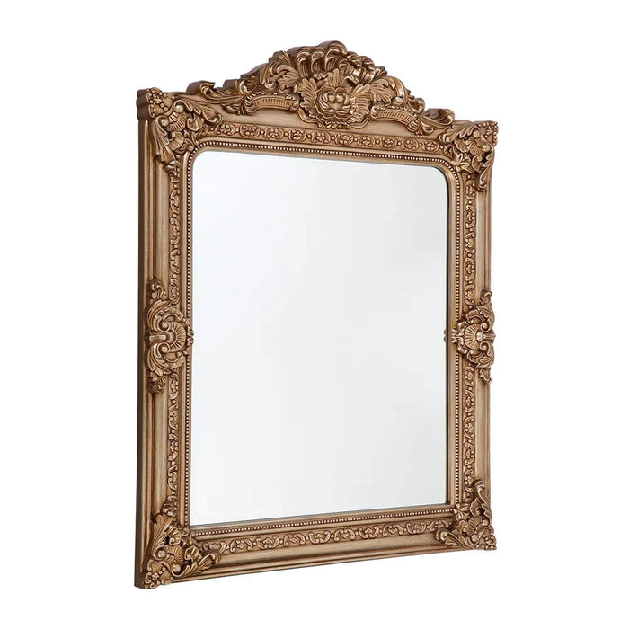 Elizabeth Wall Mirror - Antique Gold Cafe Lighting & Living