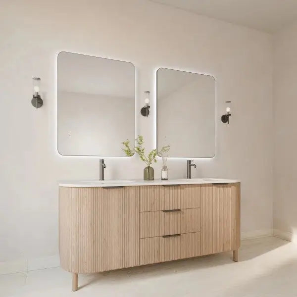 Framed ASTA backlit LED Rectangle Mirror Lumixe
