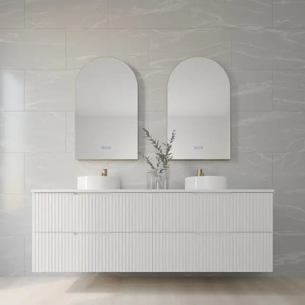 Framed AURA Backlit Arch LED Mirror Lumixe
