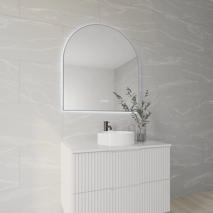 Framed AURA Backlit Arch LED Mirror