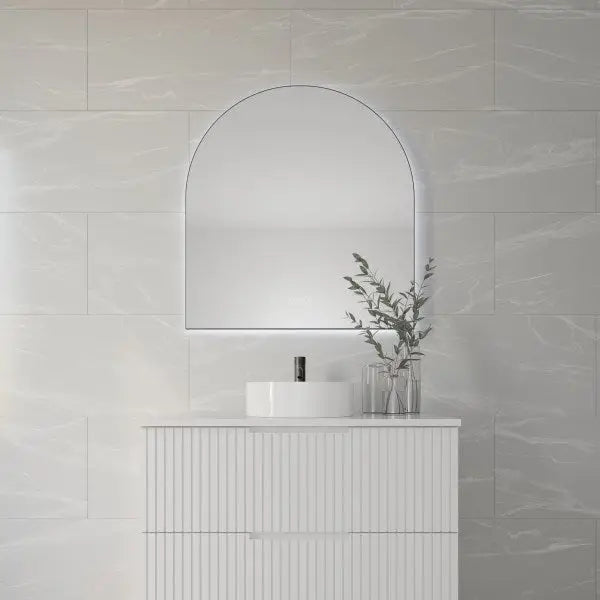 Framed AURA Backlit Arch LED Mirror Lumixe