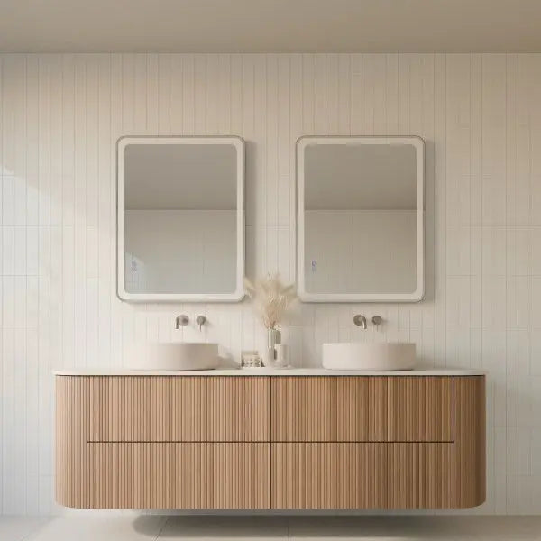 Framed LUME Rectangle front and back lit LED mirror LUMIXE