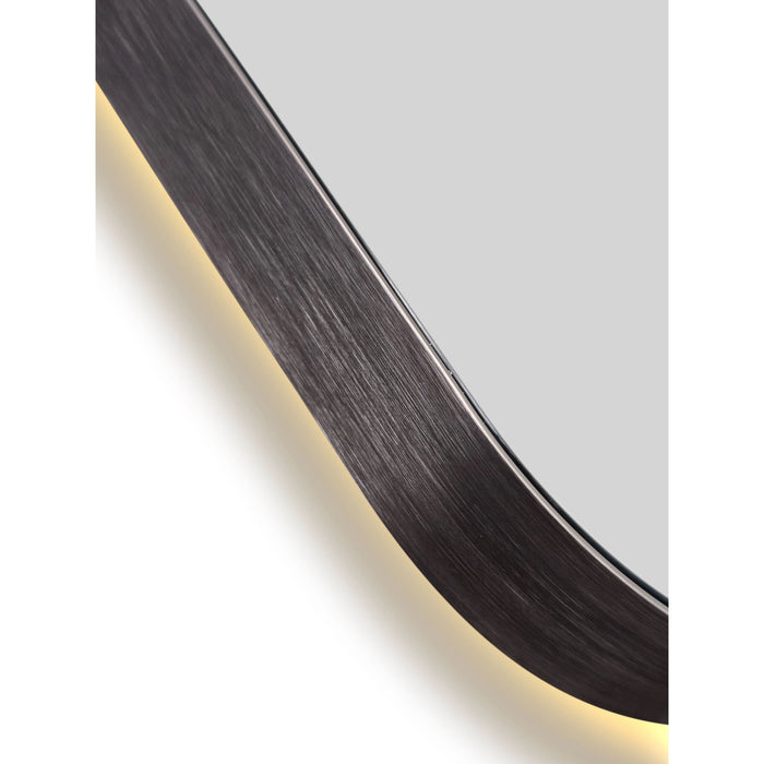 Framed LUME Rectangle front and back lit LED mirror