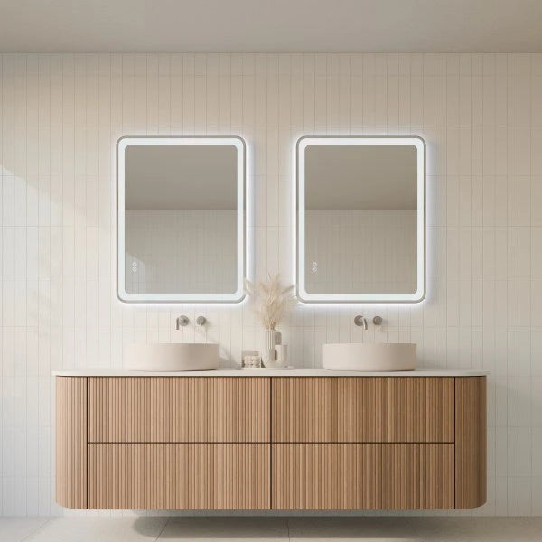 Framed LUME Rectangle front and back lit LED mirror