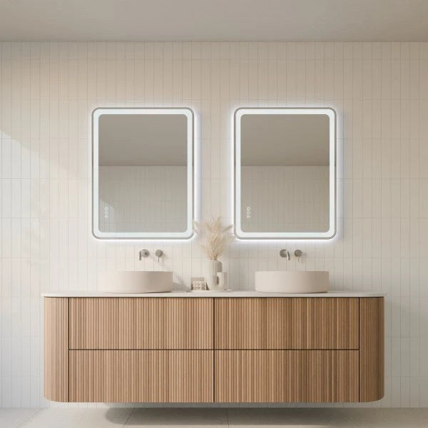 Framed LUME Rectangle front and back lit LED mirror
