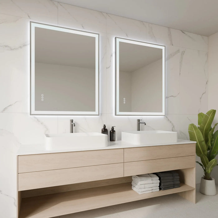 Framed NEXUS Rectangle front and back lit LED Mirror LUMIXE