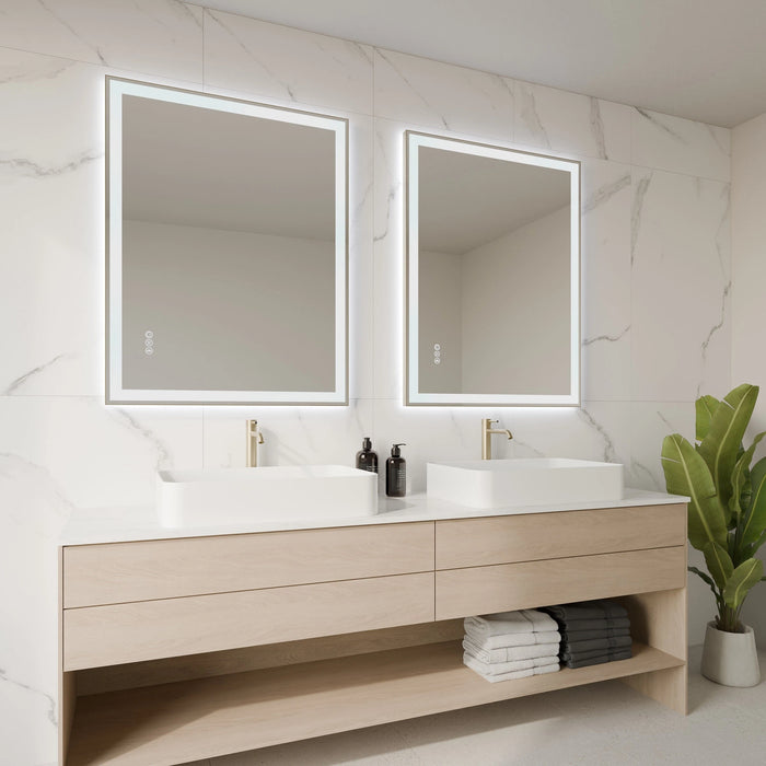 Framed NEXUS Rectangle front and back lit LED Mirror