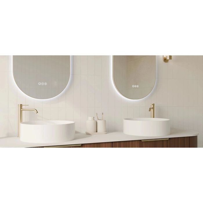 Framed Orvis Oval LED backlit Mirror LUMIXE