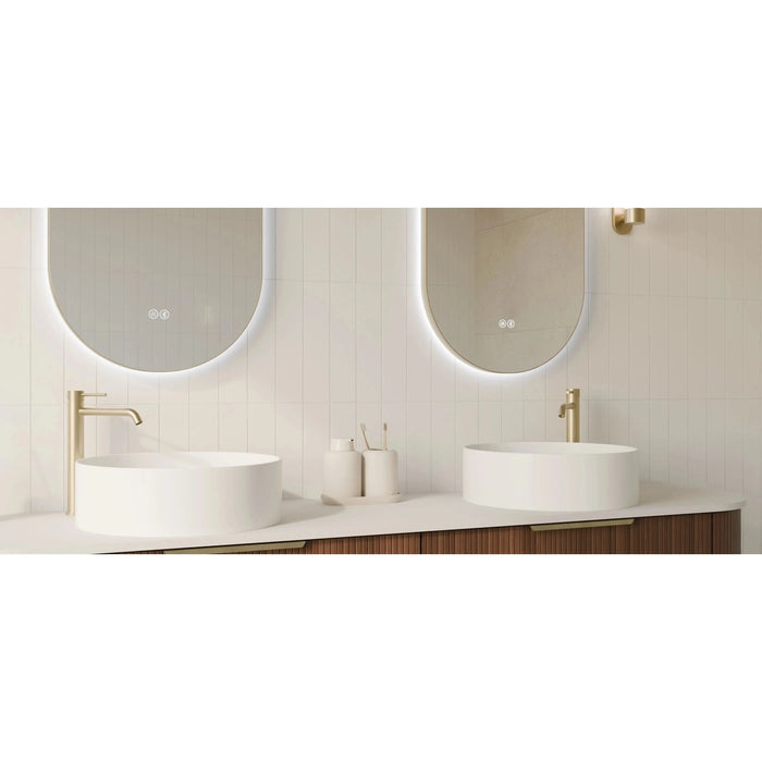 Framed Orvis Oval LED backlit Mirror LUMIXE