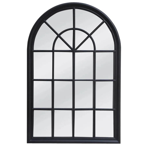 HAMPTONS ARCHED MIRROR BLACK LARGE Florabelle