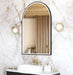 LED Archie Metal Frame Mirror Black 1200x800mm Otti Australia