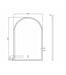 LED Archie Metal Frame Mirror Black 1200x800mm Otti Australia