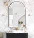 LED Archie Metal Frame Mirror Black 1500x1000mm Otti Australia