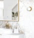 LED Archie Metal Frame Mirror Gold 1200x800mm Otti Australia