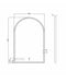 LED Archie Metal Frame Mirror Gold 1200x800mm Otti Australia