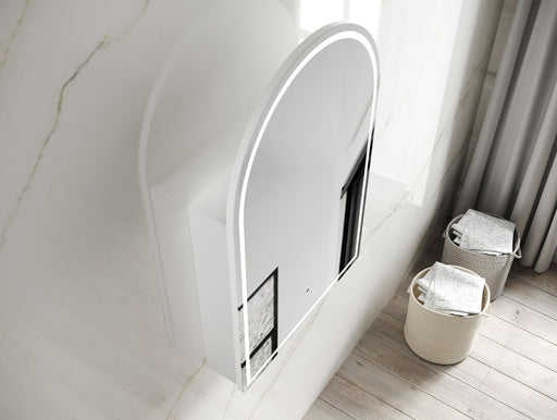 LED Archie Shaving Cabinet Matte White Otti Australia