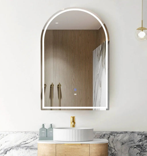 LED Archie Shaving Cabinet Natural Oak 900 x 600mm Otti Australia