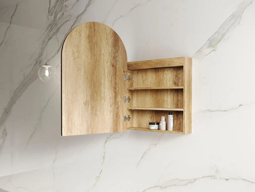 LED Archie Shaving Cabinet Natural Oak 900 x 600mm Otti Australia