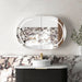 LED Bondi Shaving Cabinet Black Oak 900 x 600mm Otti Australia
