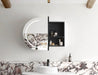 LED Bondi Shaving Cabinet Black Oak 900 x 600mm Otti Australia