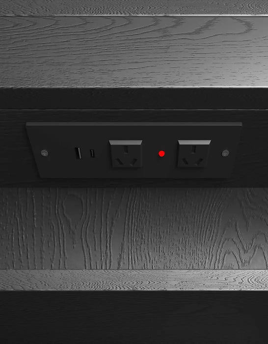 LED Bondi Shaving Cabinet Black Oak 900 x 600mm Otti Australia