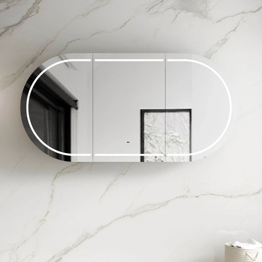 LED Bondi Shaving Cabinet Matte White 1800 x 900mm Otti Australia