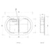 LED Bondi Shaving Cabinet Matte White 900 x 600mm Otti Australia